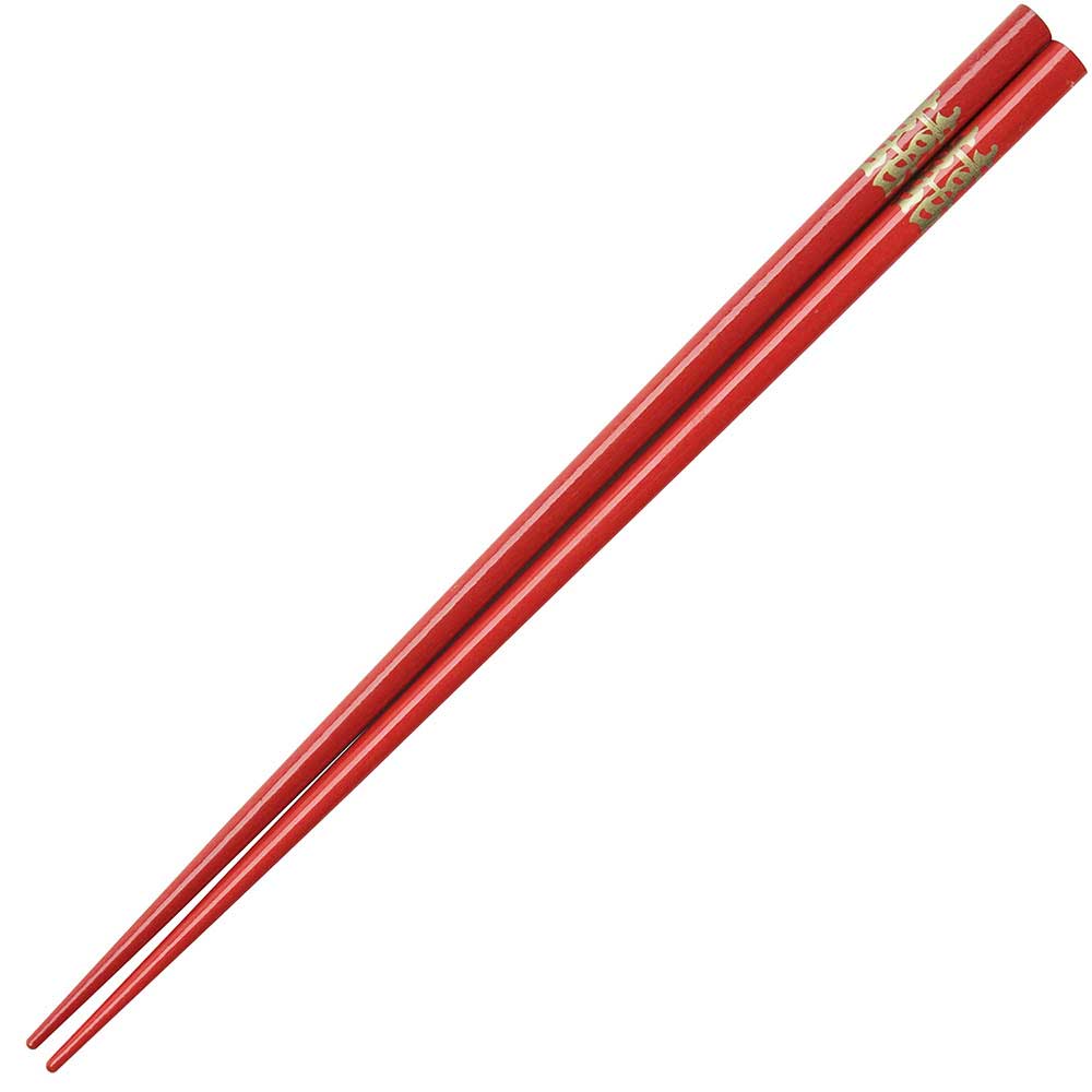 Double Happiness Japanese Style Red Wedding Chopsticks - #shop_name Wholesale ChopsticksGifts
