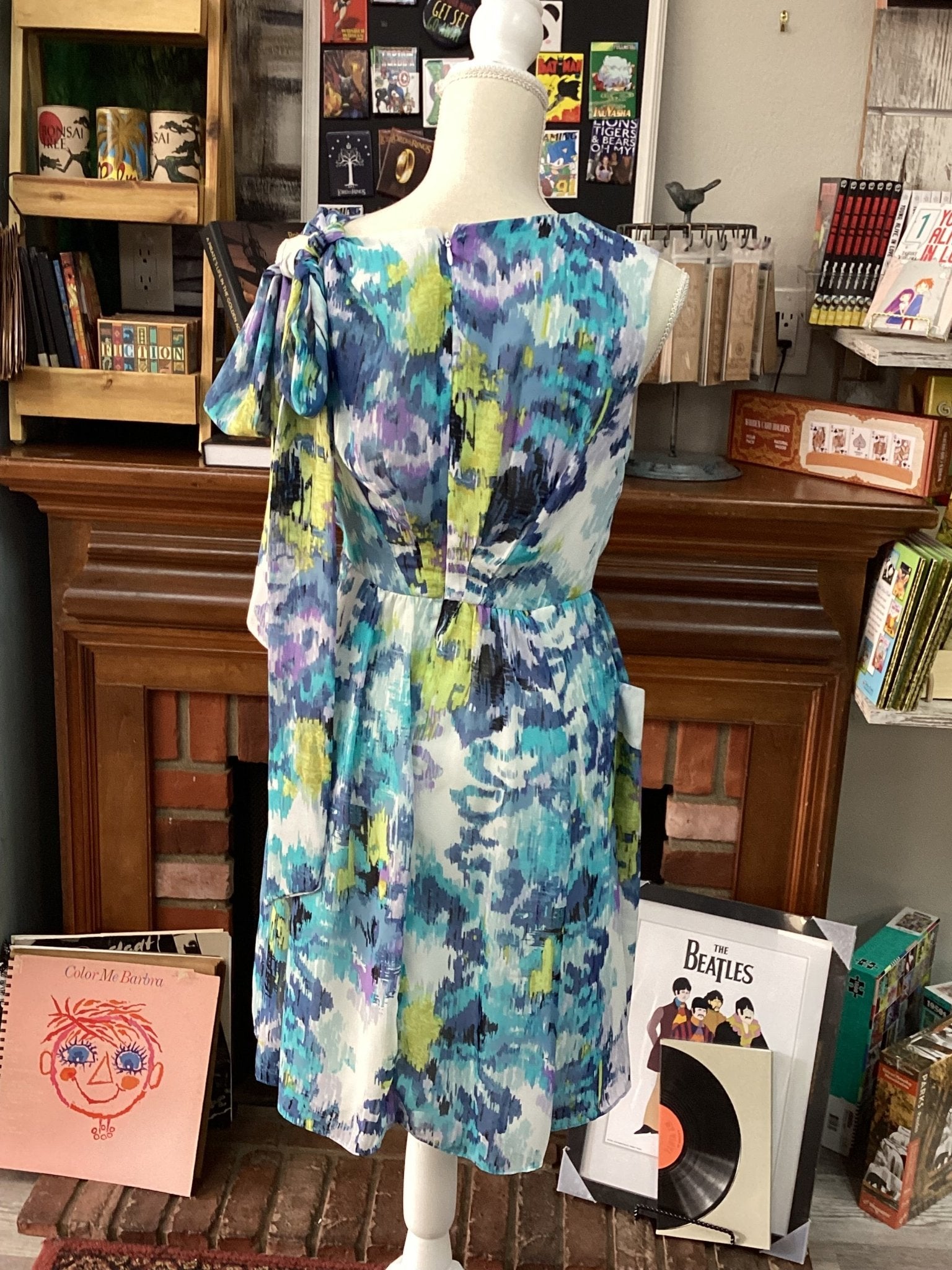 DressBarn: Multi - Colored watercolor Dress Size 4 - #shop_name Jess's Unique Boutique