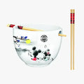Silver Buffalo - Mickey and Minnie 20oz Ceramic Ramen Bowl with Chopsticks