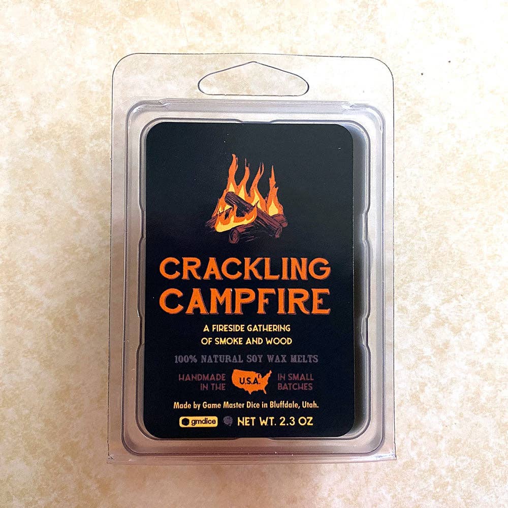 Game Master Dice - Crackling Campfire Gaming Candle
