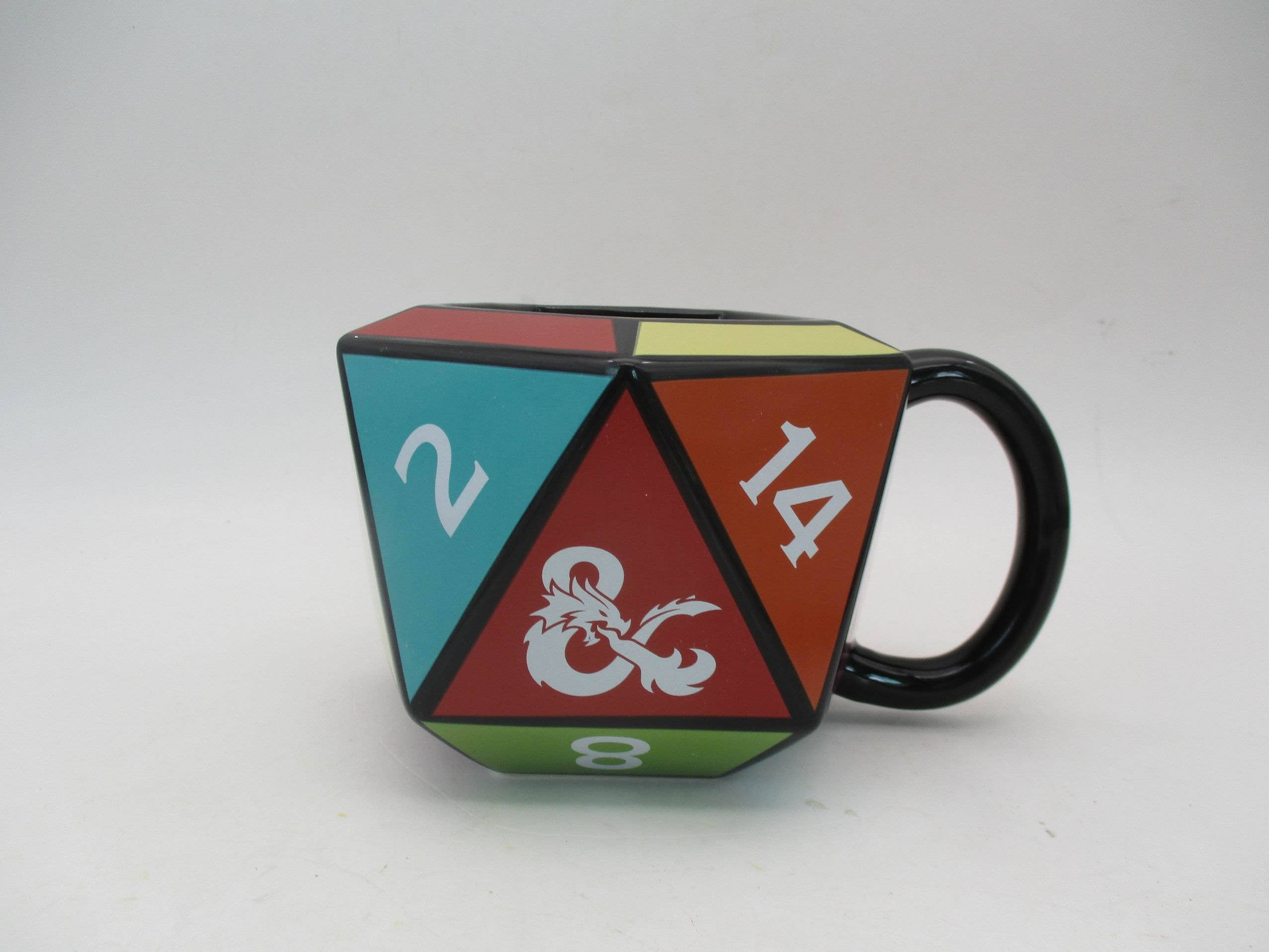 Silver Buffalo - Dungeons & Dragons D20 Die Ceramic 3D Sculpted Mug