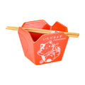 Urban Tokyo - 16oz 5"W x 4"H Takeout Box Serving Bowl With Chopsticks Cat Itadakimasu