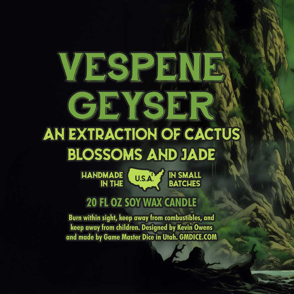 Game Master Dice - Vespene Geyser Gaming Candle