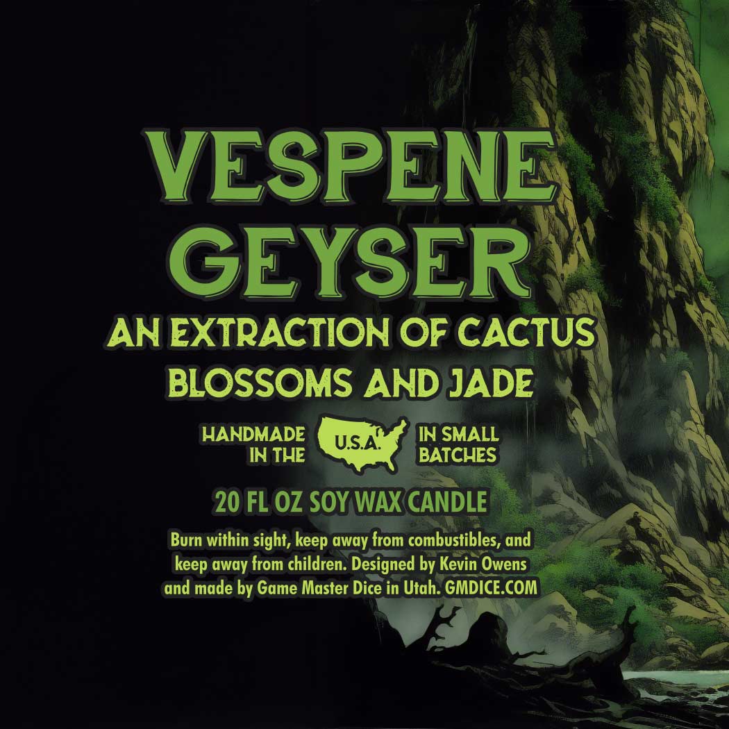 Game Master Dice - Vespene Geyser Gaming Candle