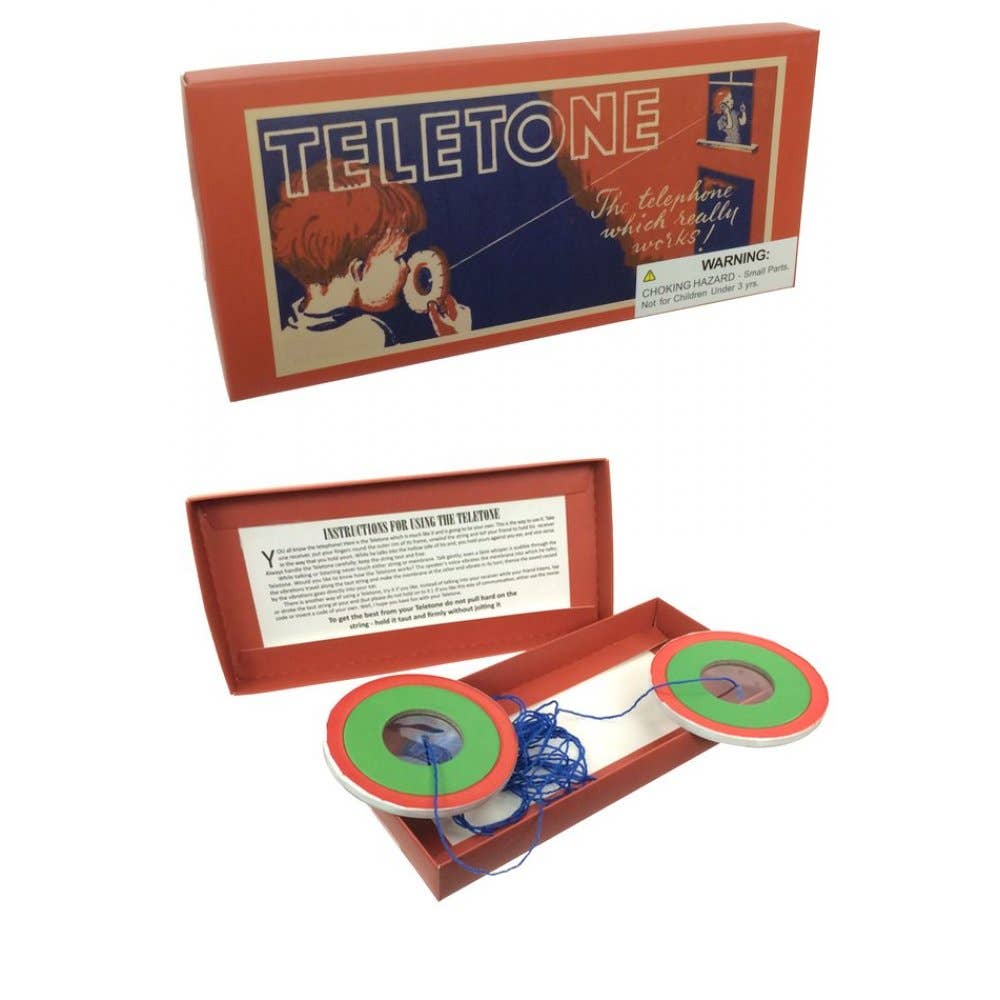 TELETONE Old Fashioned Paper-String Talking Game