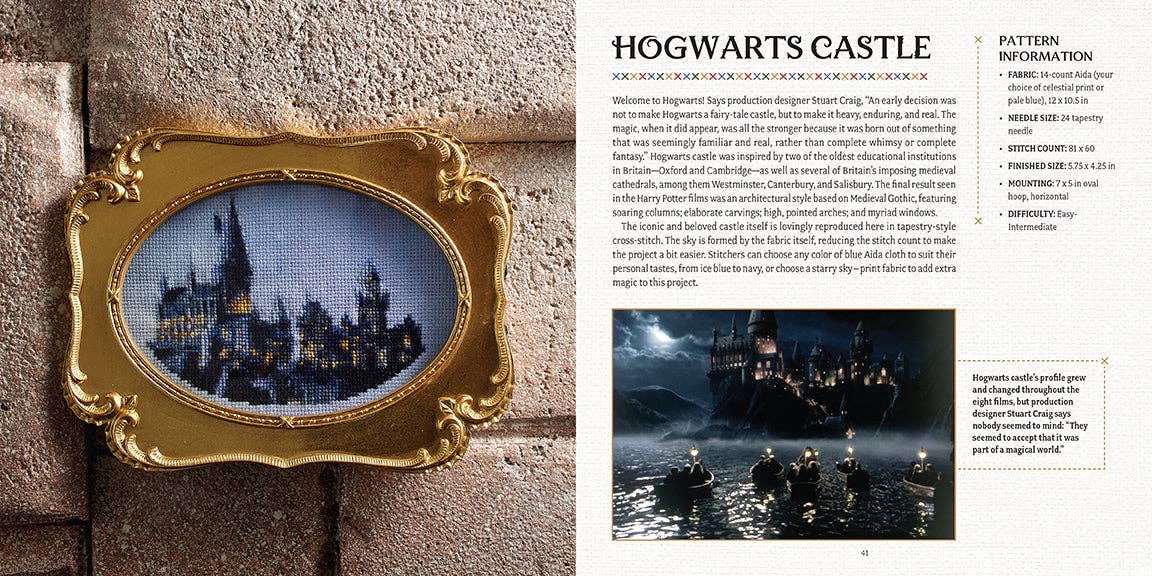 Insight Editions - Harry Potter: The Official Hogwarts Book of Cross-Stitch