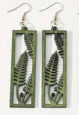 Wooden Dangle Earrings