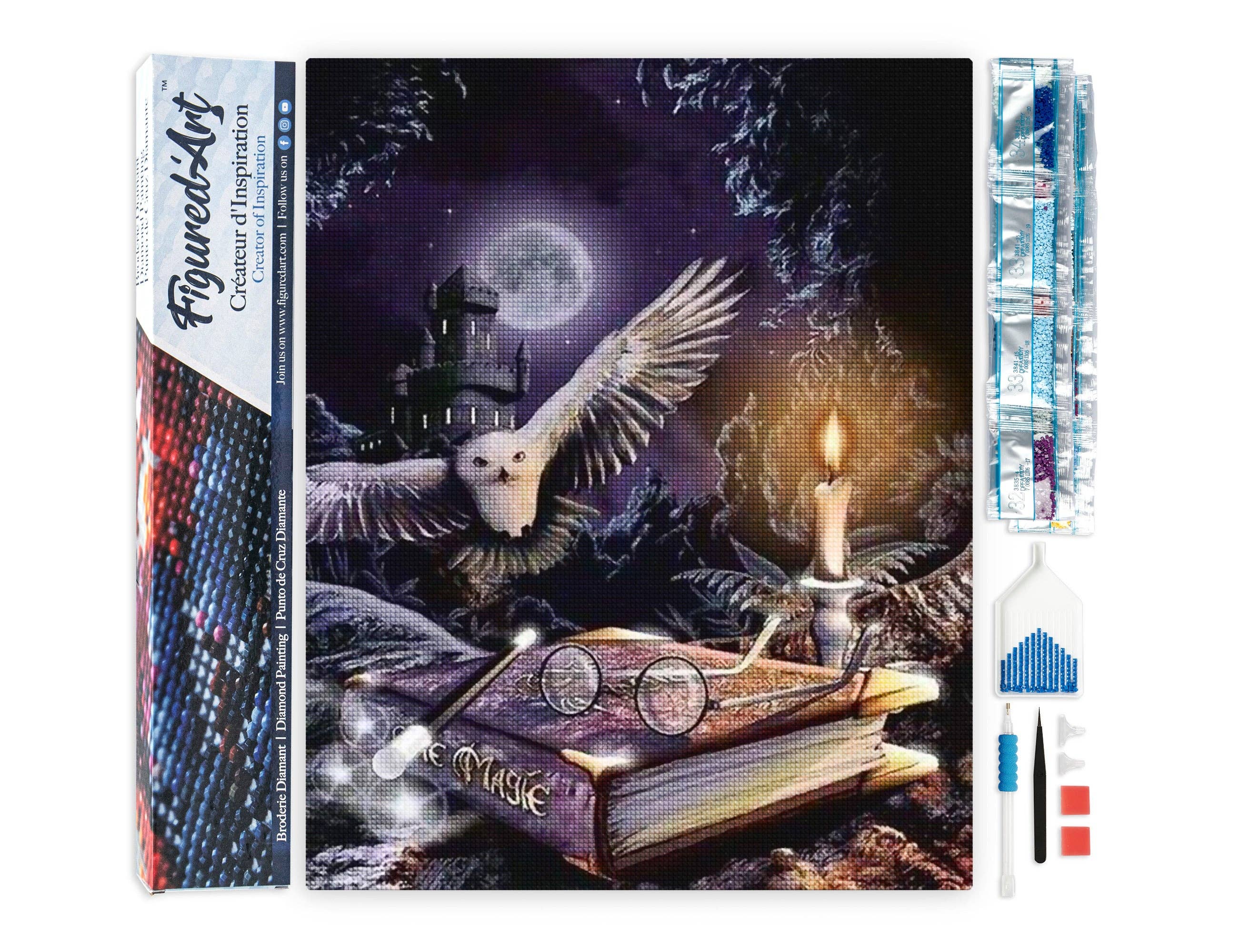 Figured'Art - Diamond Painting - Magic Owl