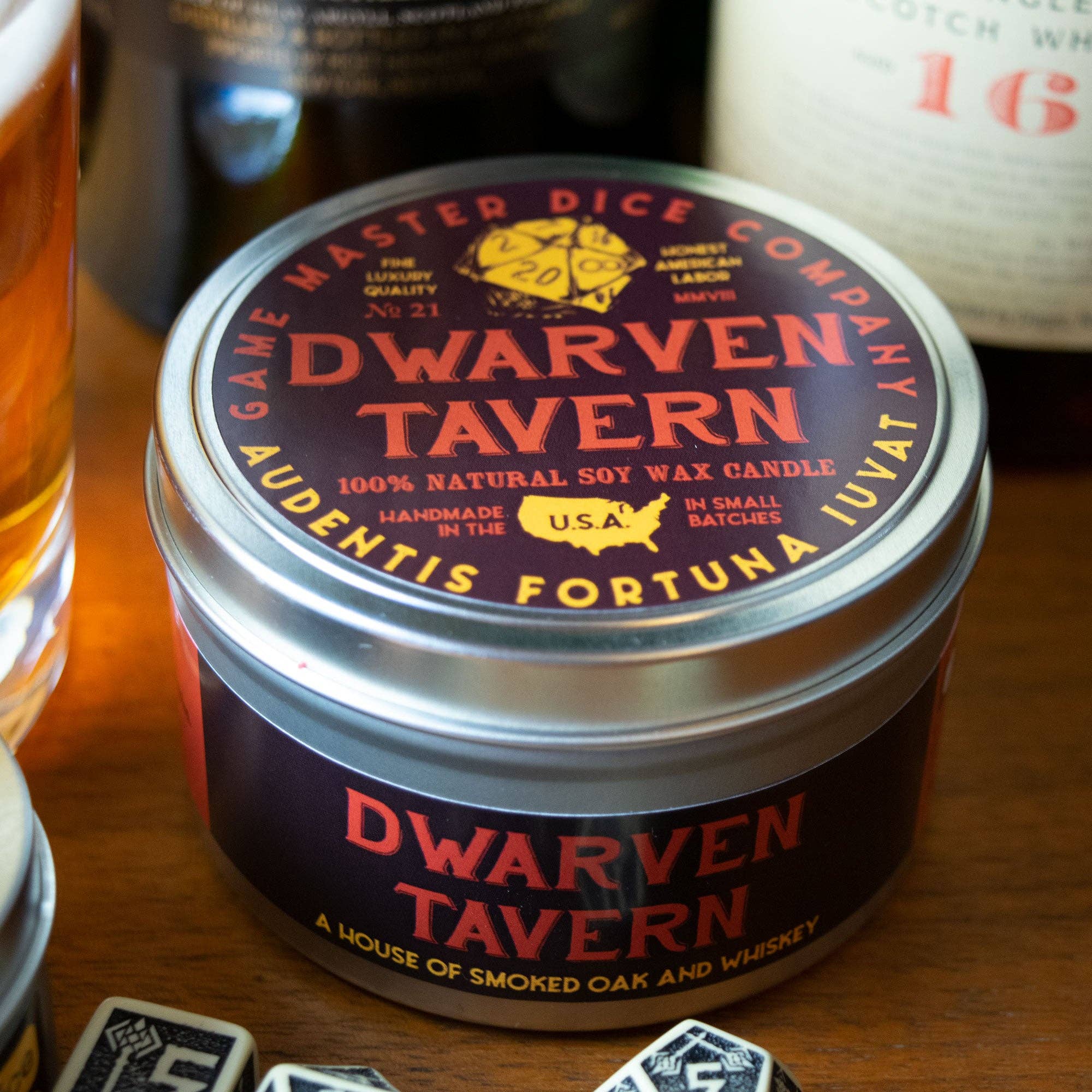 Game Master Dice - Dwarven Tavern Gaming Candle