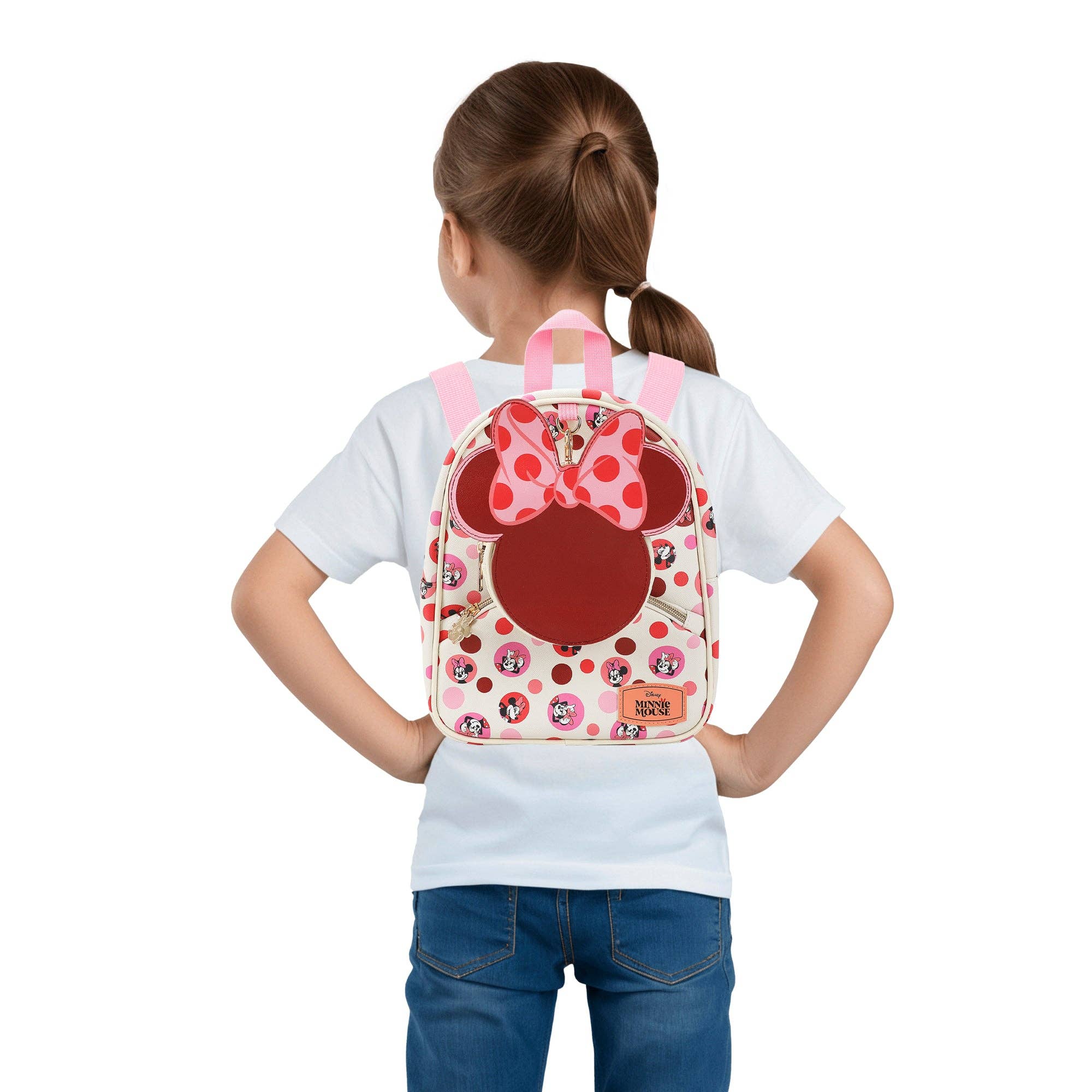 Bioworld Merchandising - Disney Minnie Mouse Ears & Bow White 10.5" Mini PU Backpack for girls