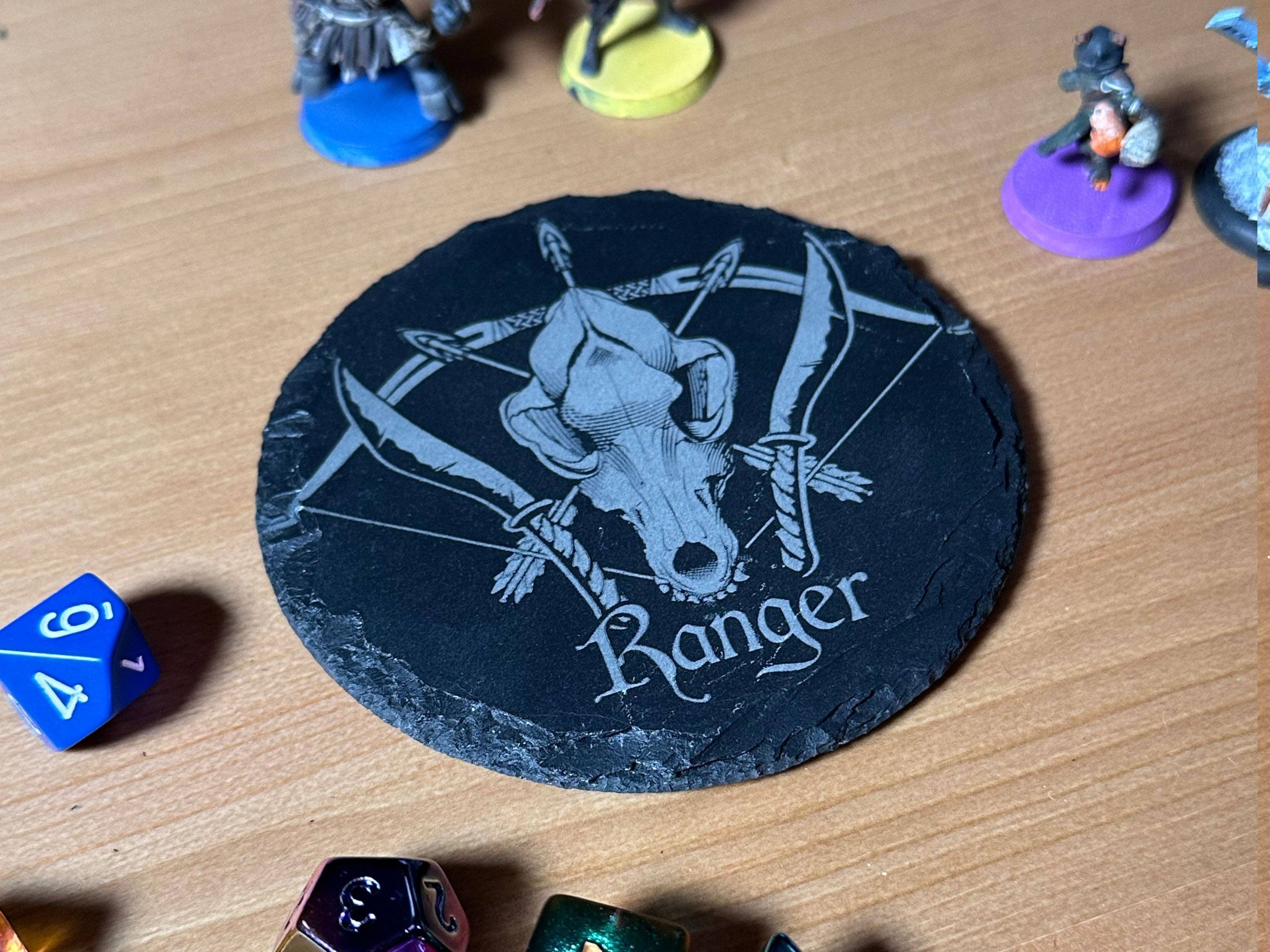 Game Master Dice - D&D Class Slate Coaster
