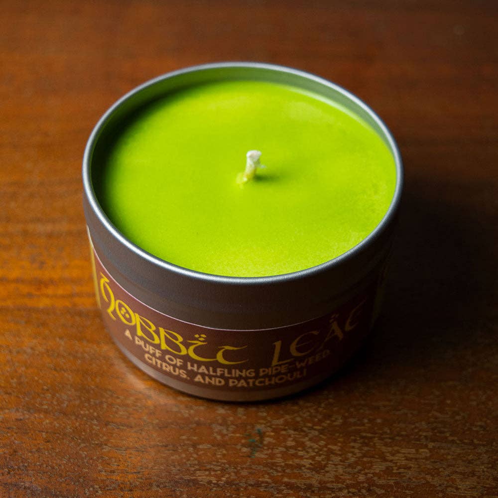 Game Master Dice - Hobbit Leaf Gaming Candle