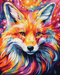 Figured'Art - Paint by Numbers rolled - Colorful Abstract Fox