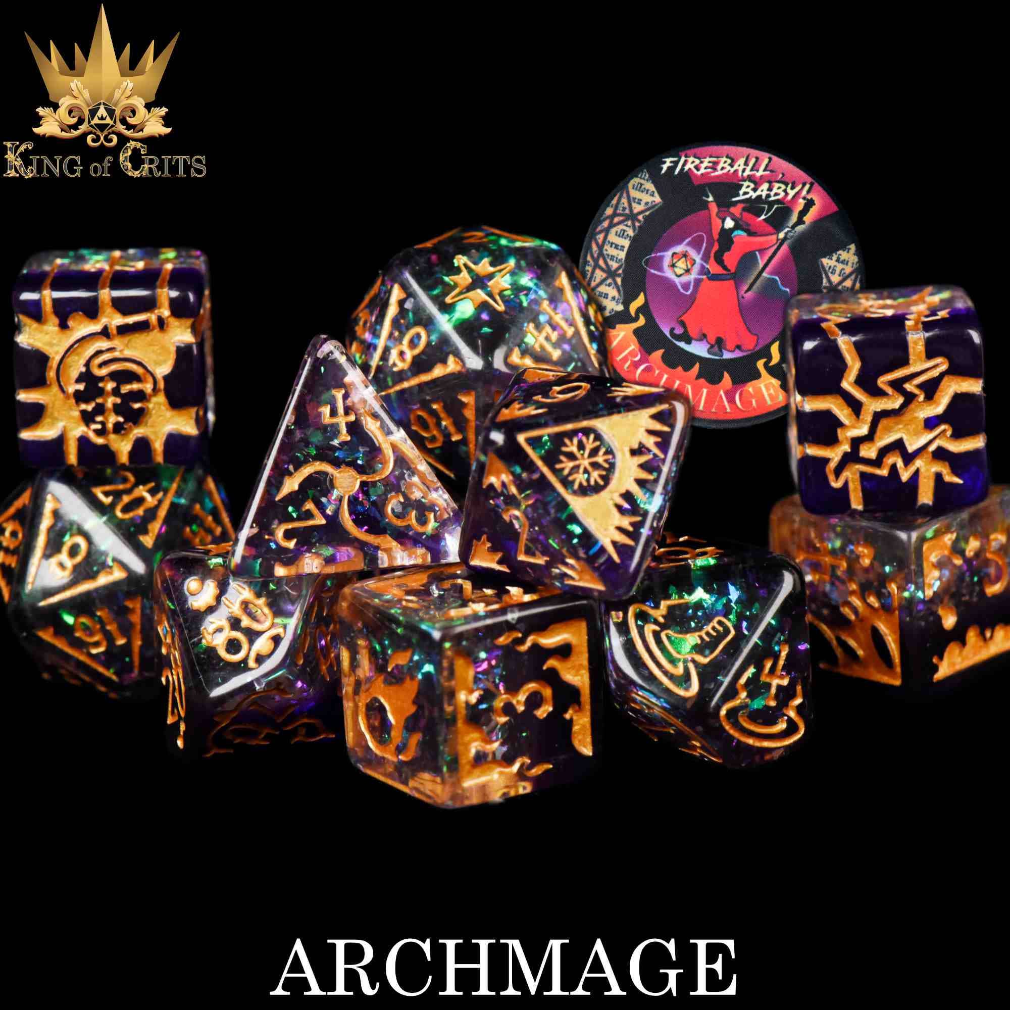 DNDDICE.COM - Archmage - 11 Dice Set