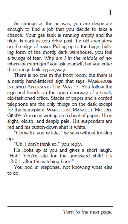 Escape From The Haunted Warehouse, Children's Book - #shop_name Choose Your Own AdventureBooks