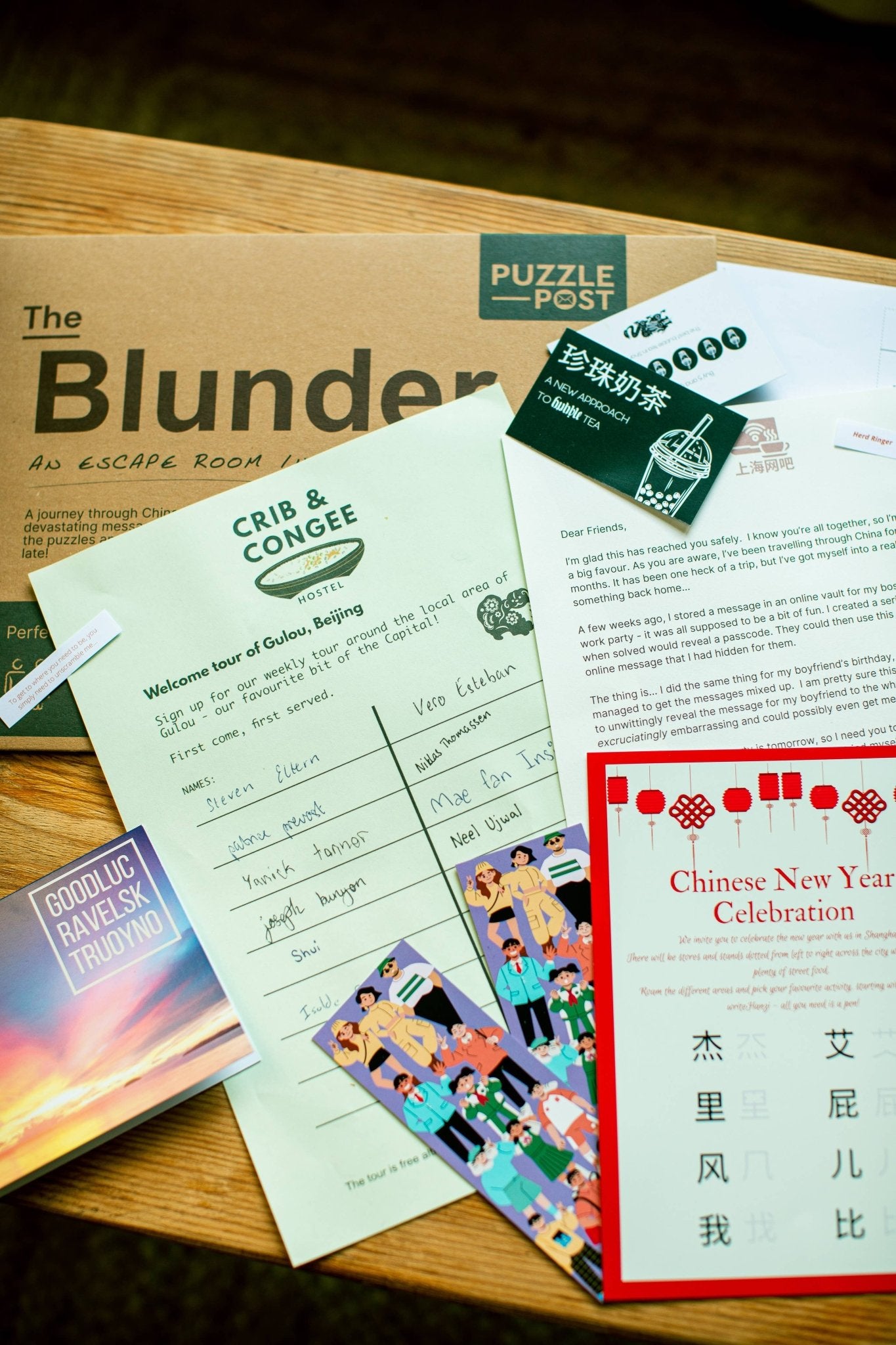 Escape Room in An Envelope: Dinner Party - THE BLUNDER - #shop_name Puzzle Post UKBoard Games