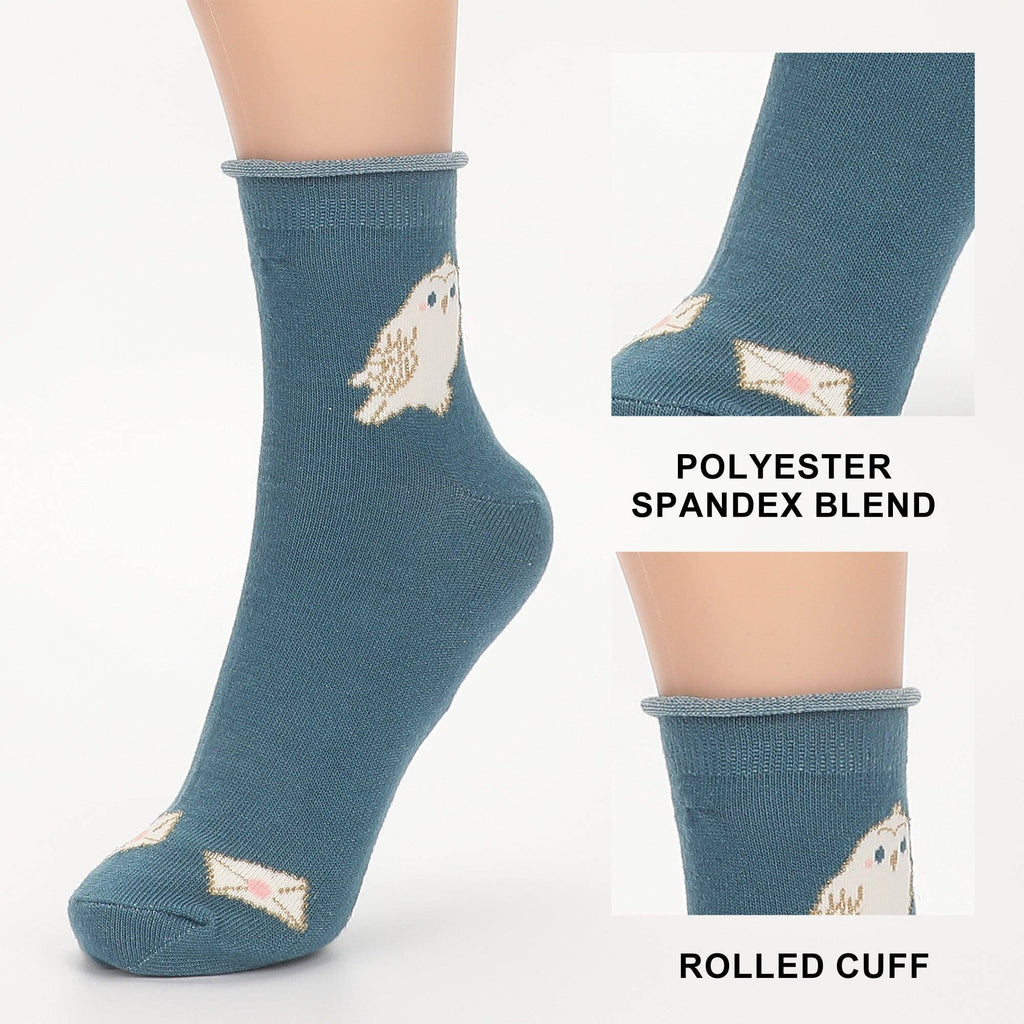 Bioworld Merchandising - Harry Potter Hogwarts Holiday Womens Casual Quarter Crew Socks 3 Pack
