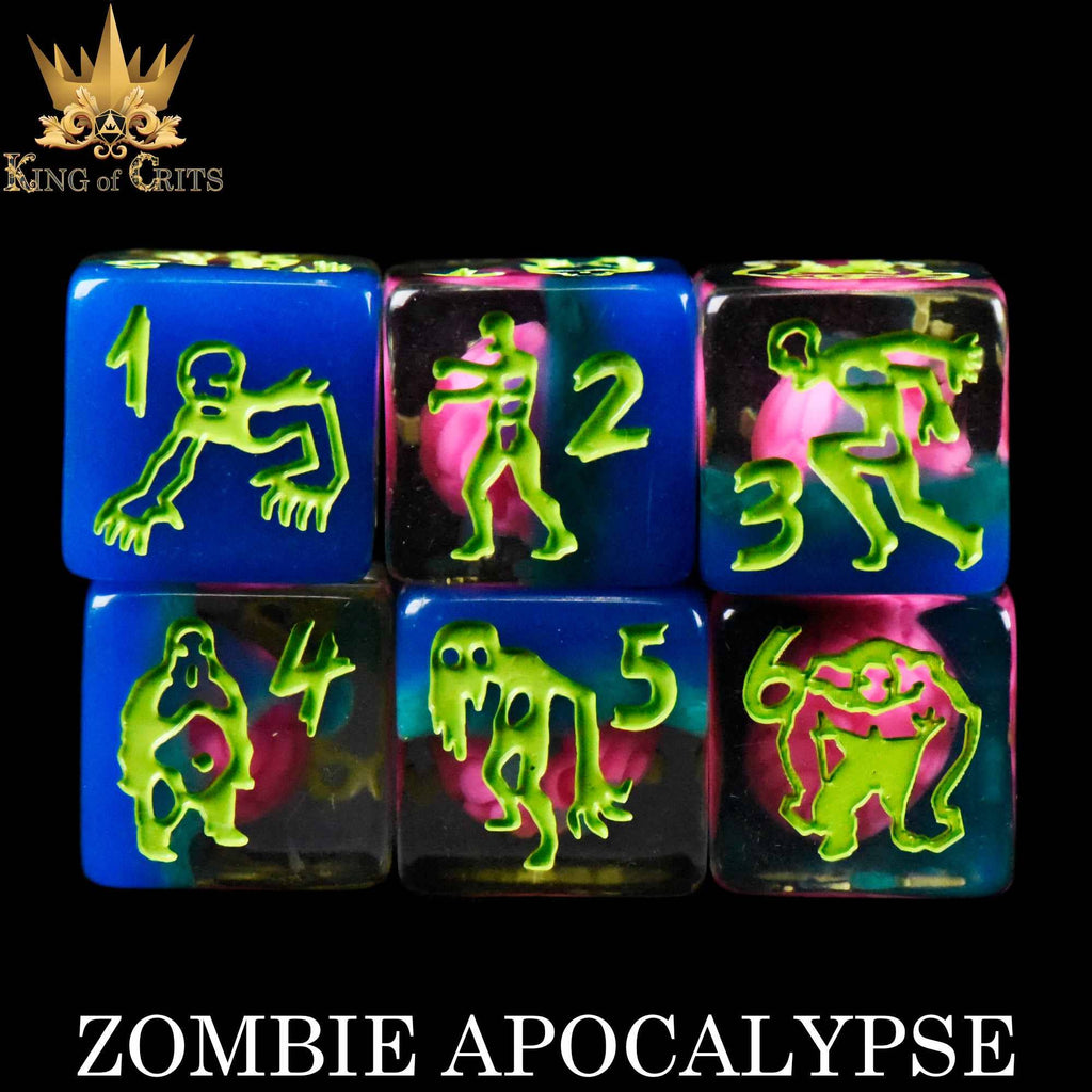 DNDDICE.COM - Zombie Apocalypse 11 Dice Set