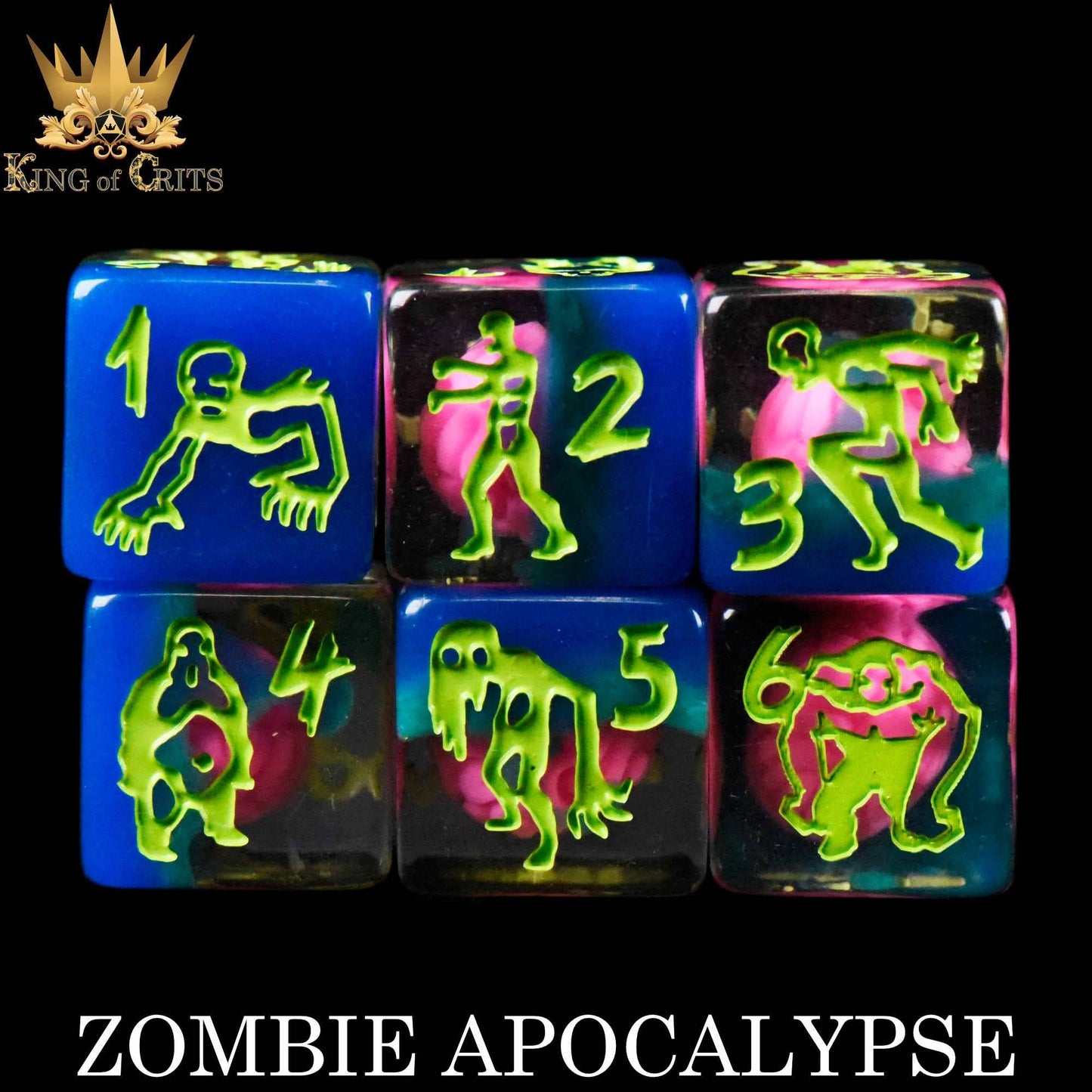 DNDDICE.COM - Zombie Apocalypse 11 Dice Set