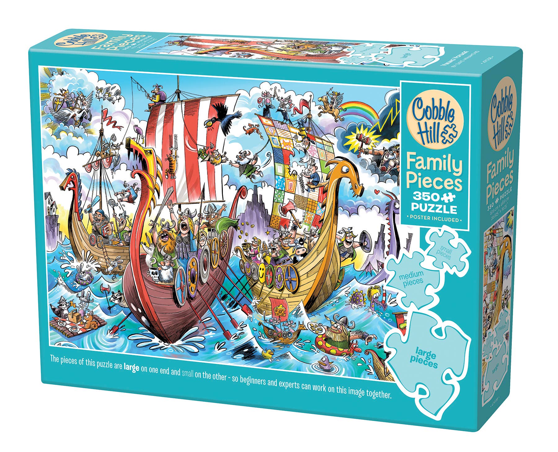 Outset Games and Cobble Hill Puzzles - Viking Voyage (Family) 350pc puzzle