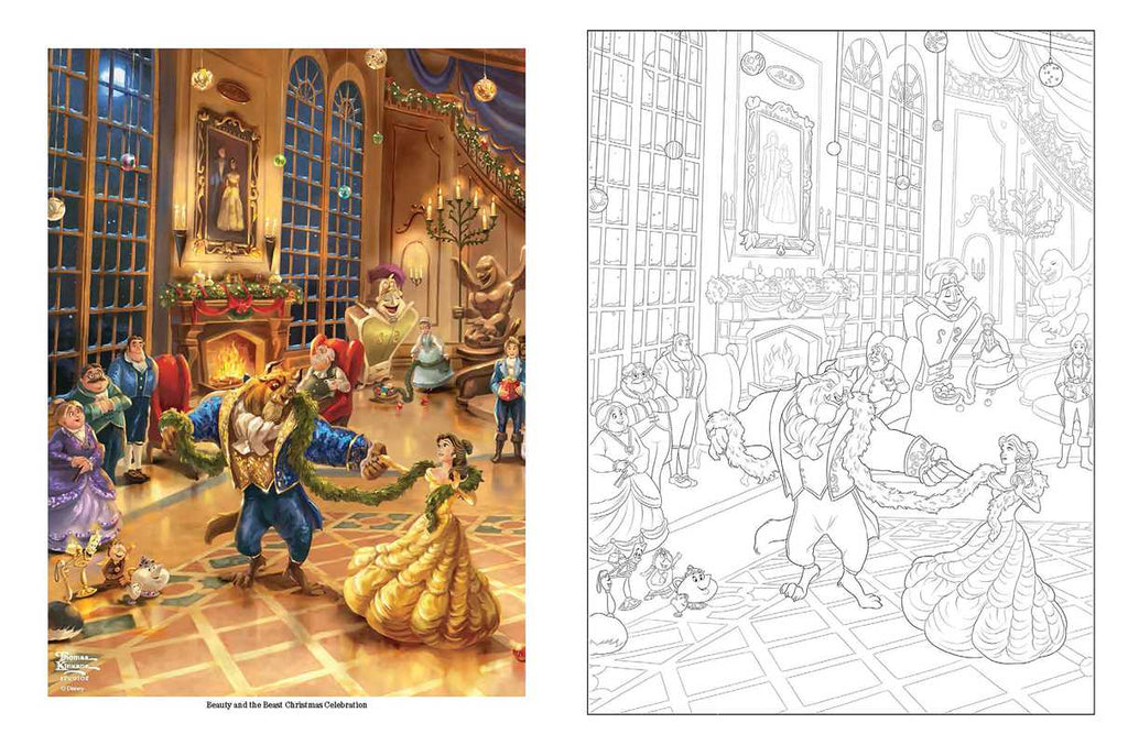 Simon & Schuster - Disney Dreams Collection Thomas Kinkade Studios Celebrations Coloring Book by Thomas Kinkade Studios