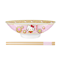 Silver Buffalo - Hello Kitty 30oz Ceramic Ramen Bowl with Chopsticks