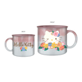 Silver Buffalo - Hello Kitty Flower Reactive Glaze 20oz Ceramic Camper Mug