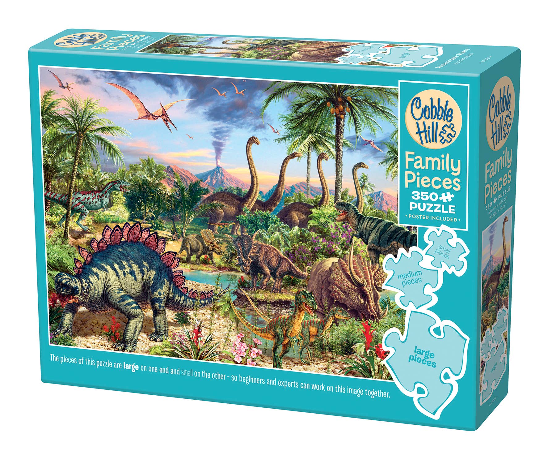 Outset Games and Cobble Hill Puzzles - Prehistoric Party (Family) 350pc puzzle