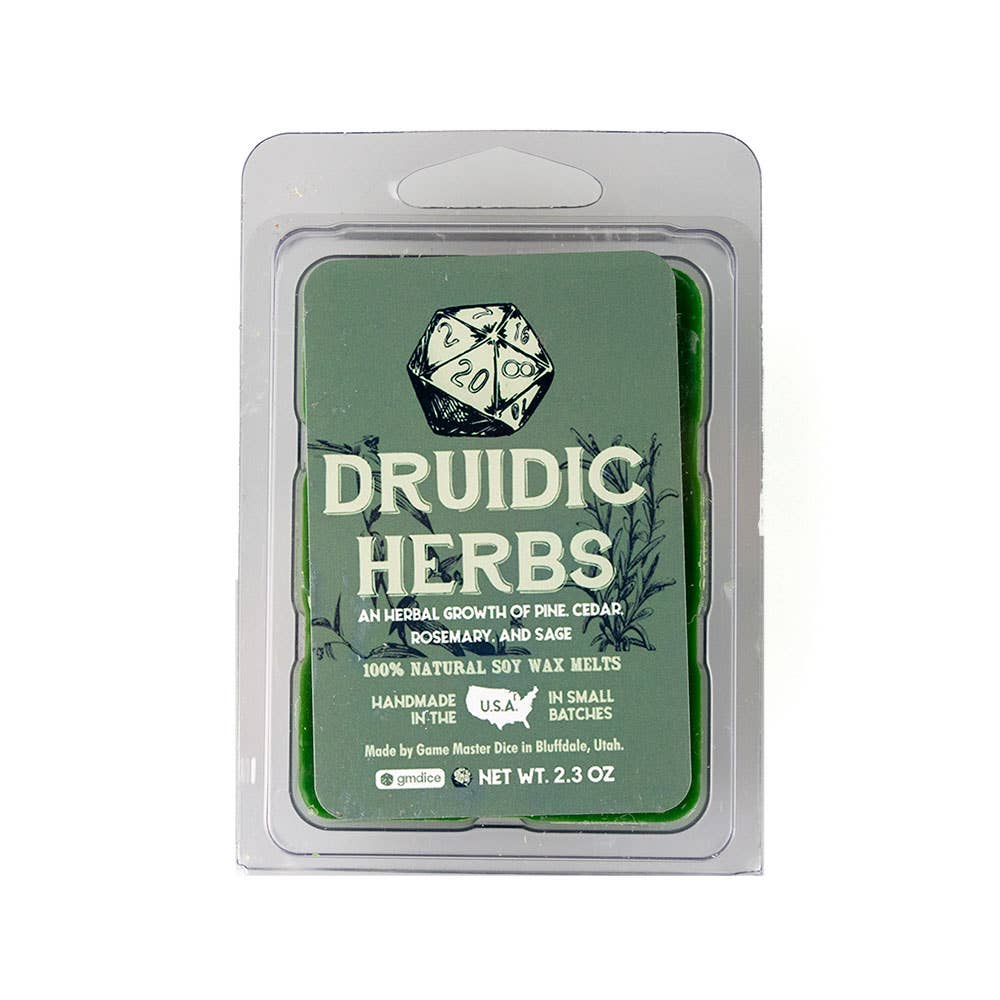 Game Master Dice - Druidic Herbs Gaming Candle