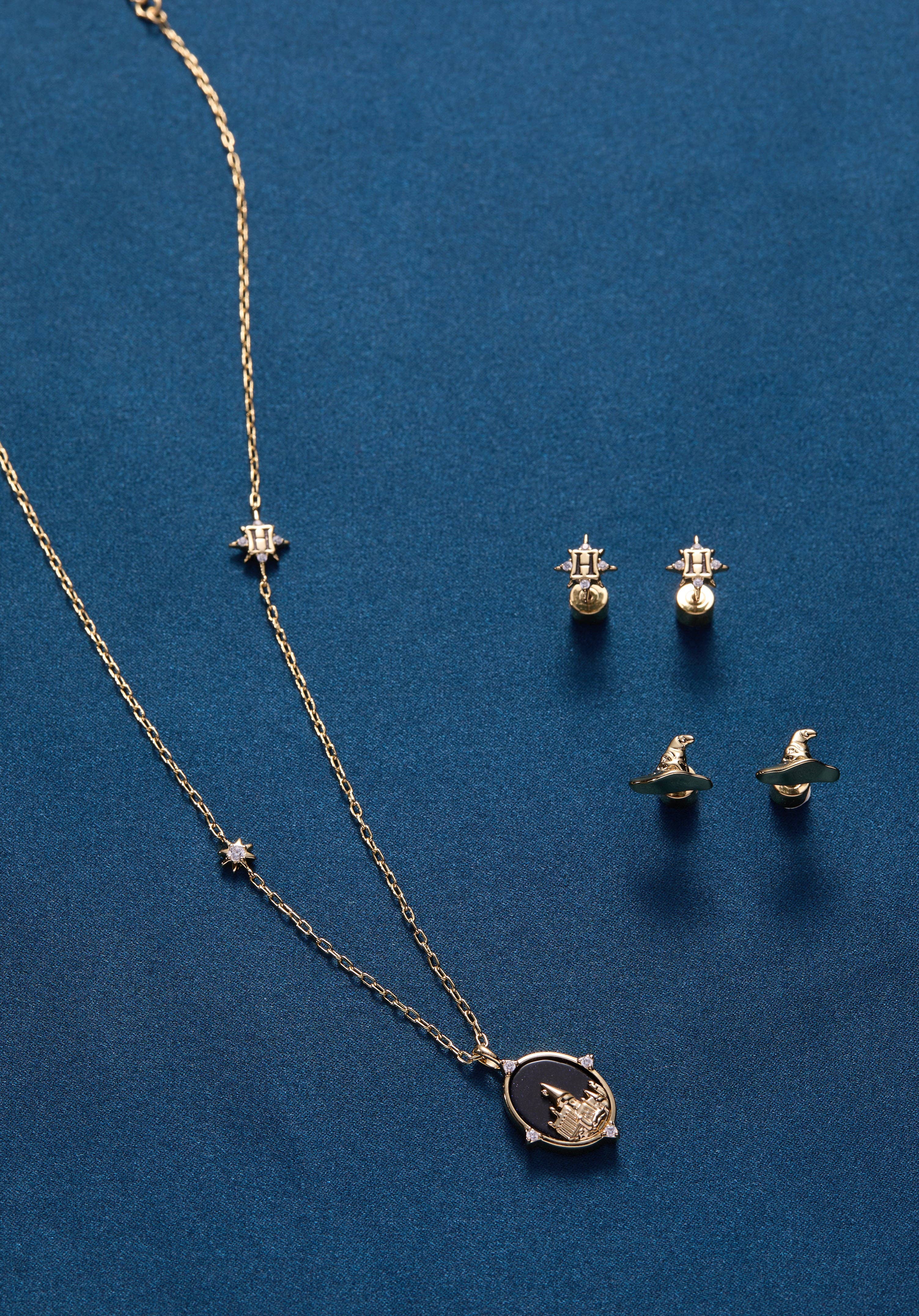 Alex and Ani - Harry Potter™ Hogwarts & Sorting Hat Earring Set of 2