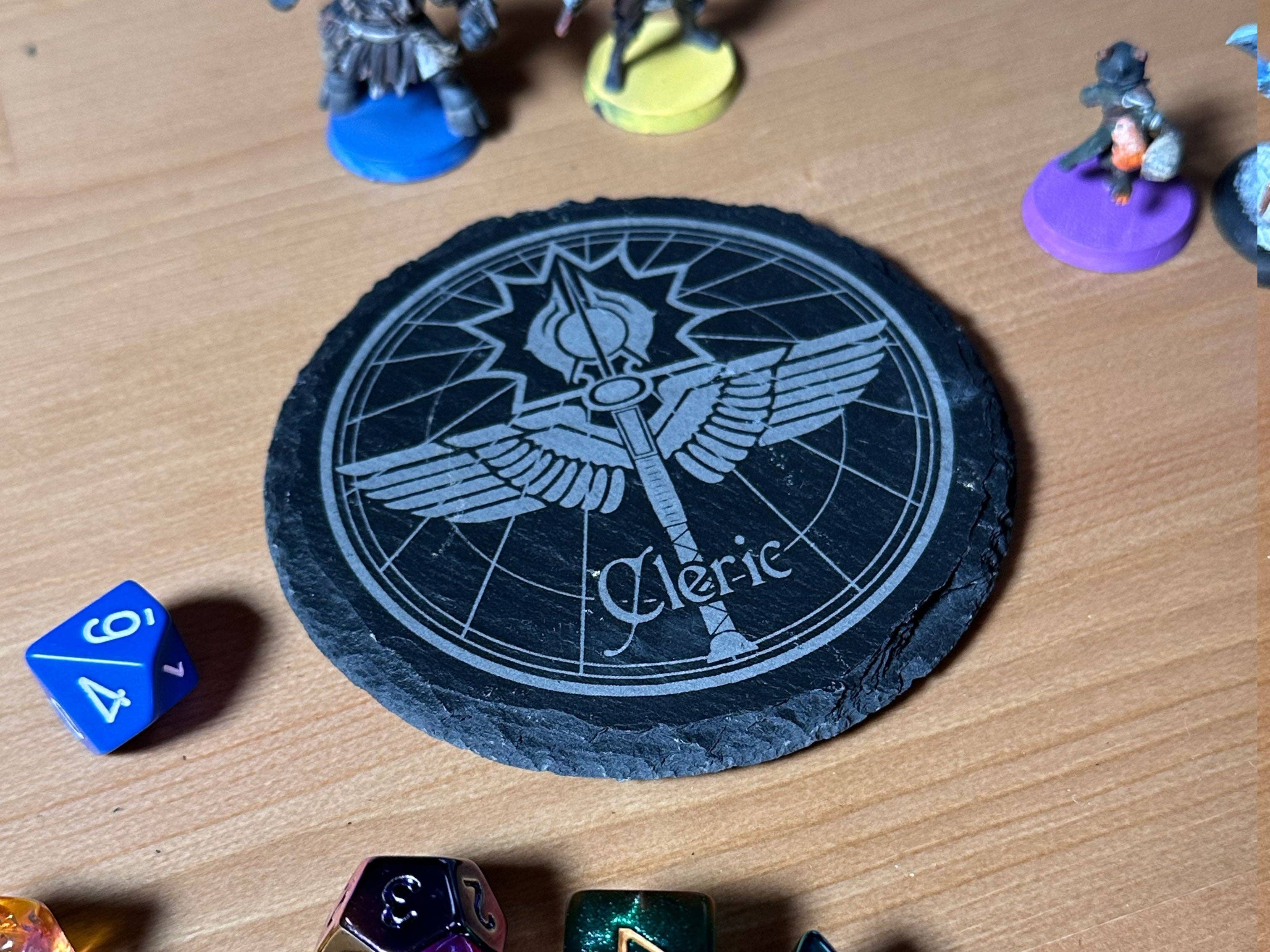 Game Master Dice - D&D Class Slate Coaster