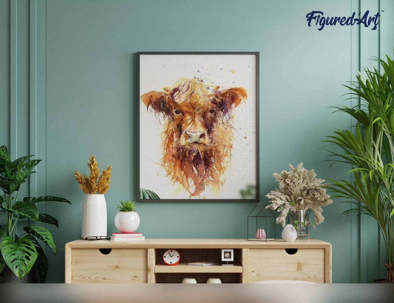 Figured'Art - Paint by numbers - Yellow Cow