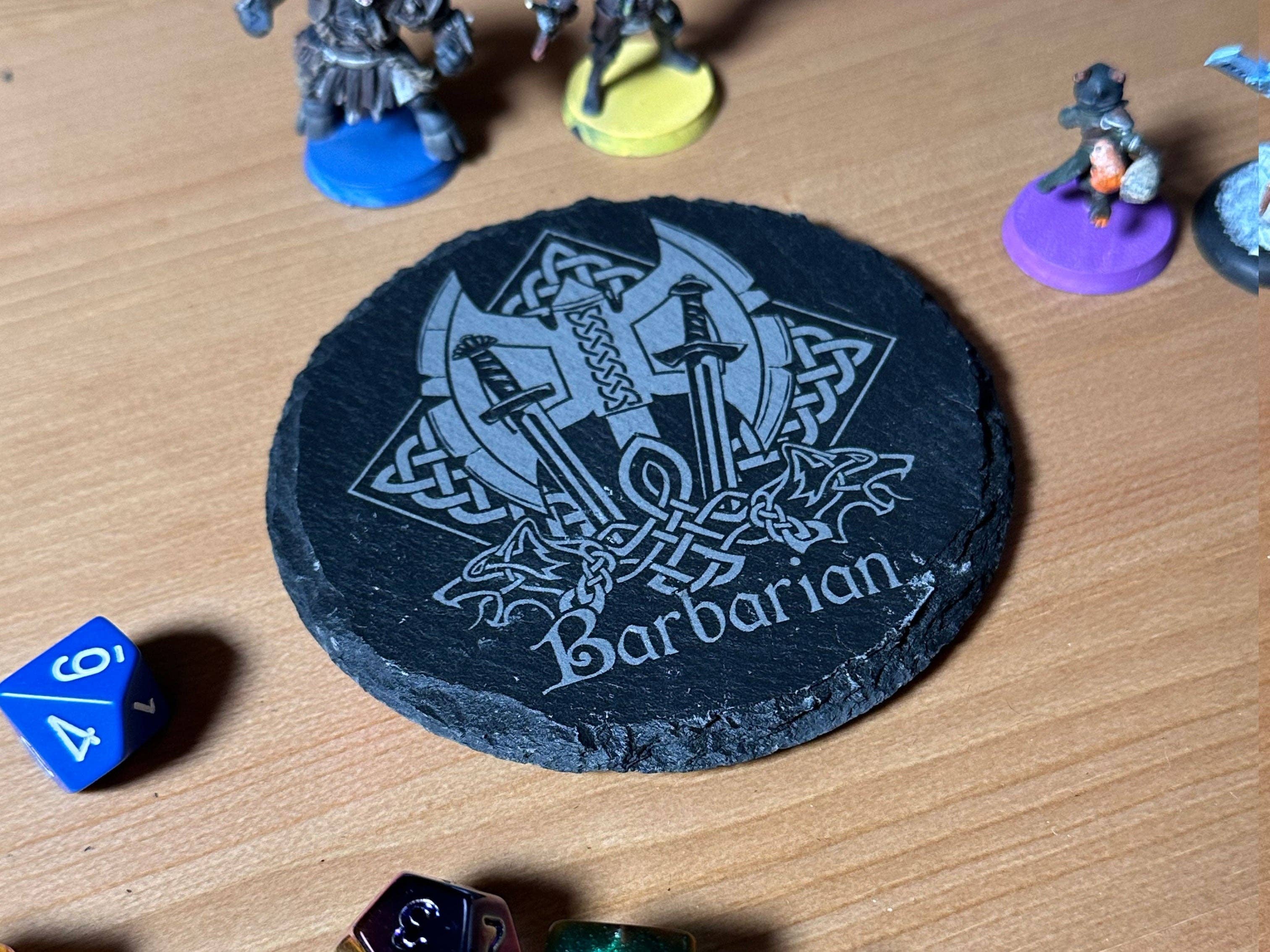 Game Master Dice - D&D Class Slate Coaster