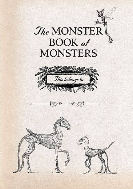 Insight Editions - Harry Potter: Monster Book of Monsters Plush Journal