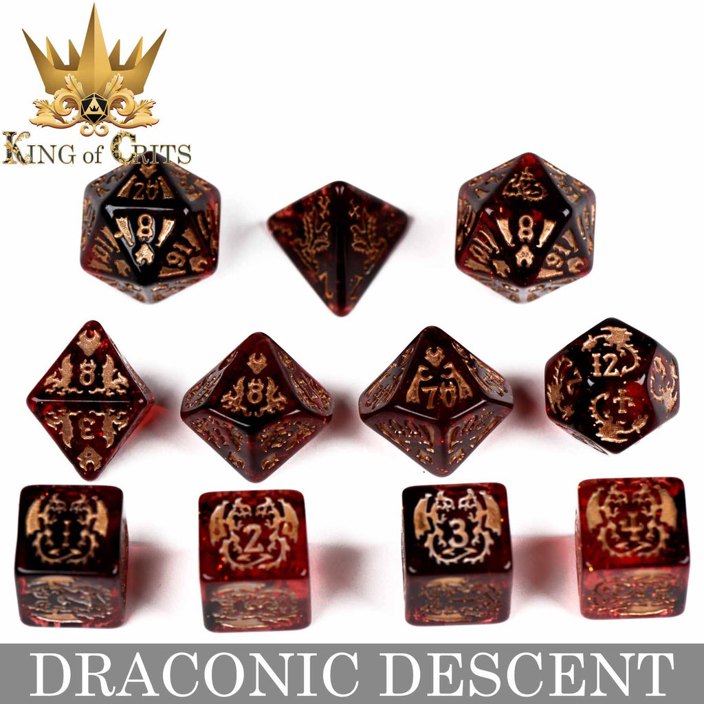DNDDICE.COM - Draconic Descent - 11 Dice Set