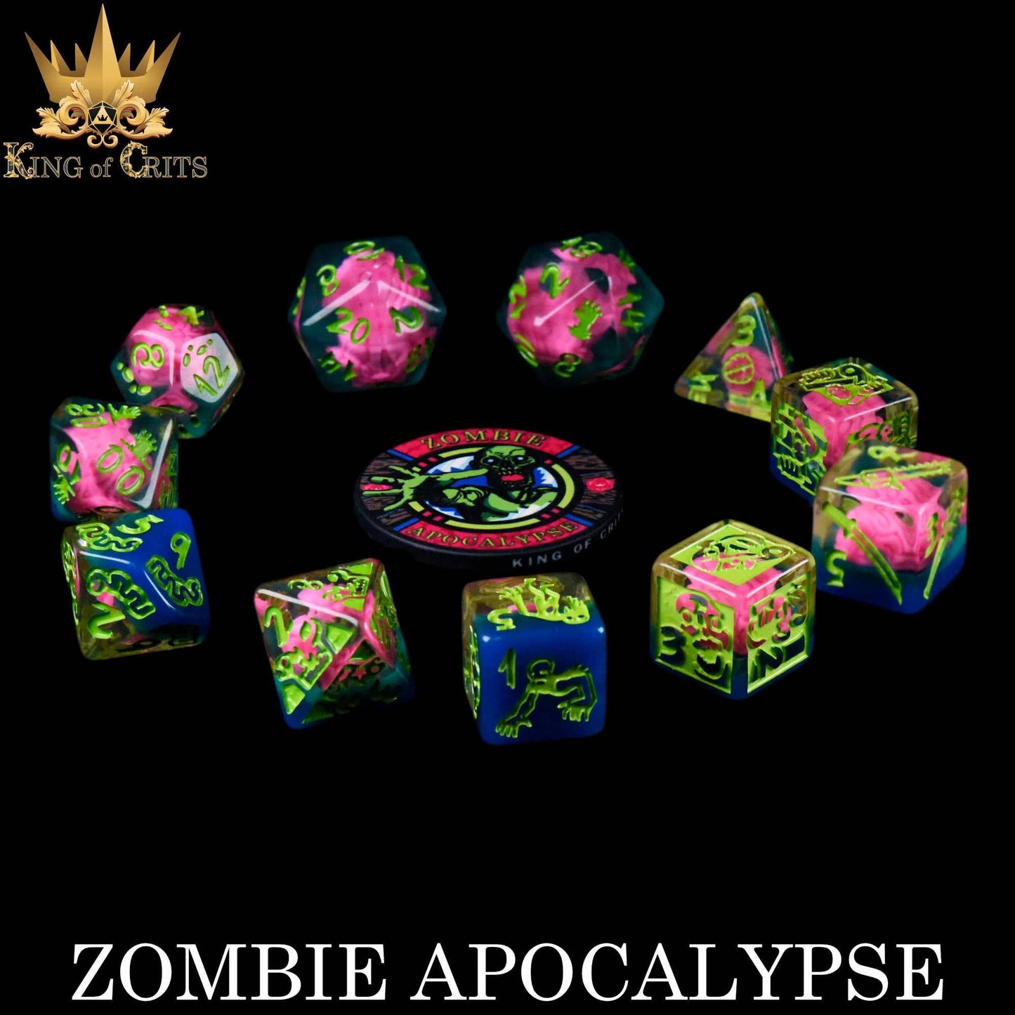 DNDDICE.COM - Zombie Apocalypse 11 Dice Set
