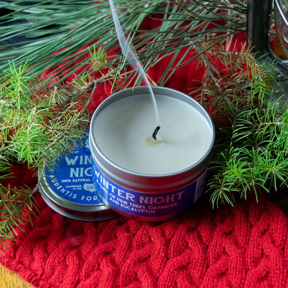 Game Master Dice - Winter Night Gaming Candle