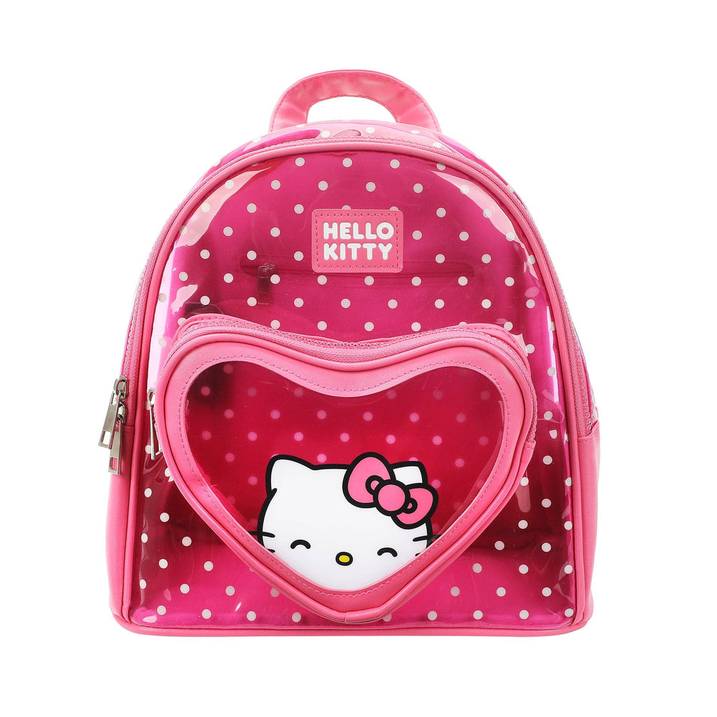 Bioworld Merchandising - Hello Kitty Peekaboo Heart Clear Mini Backpack