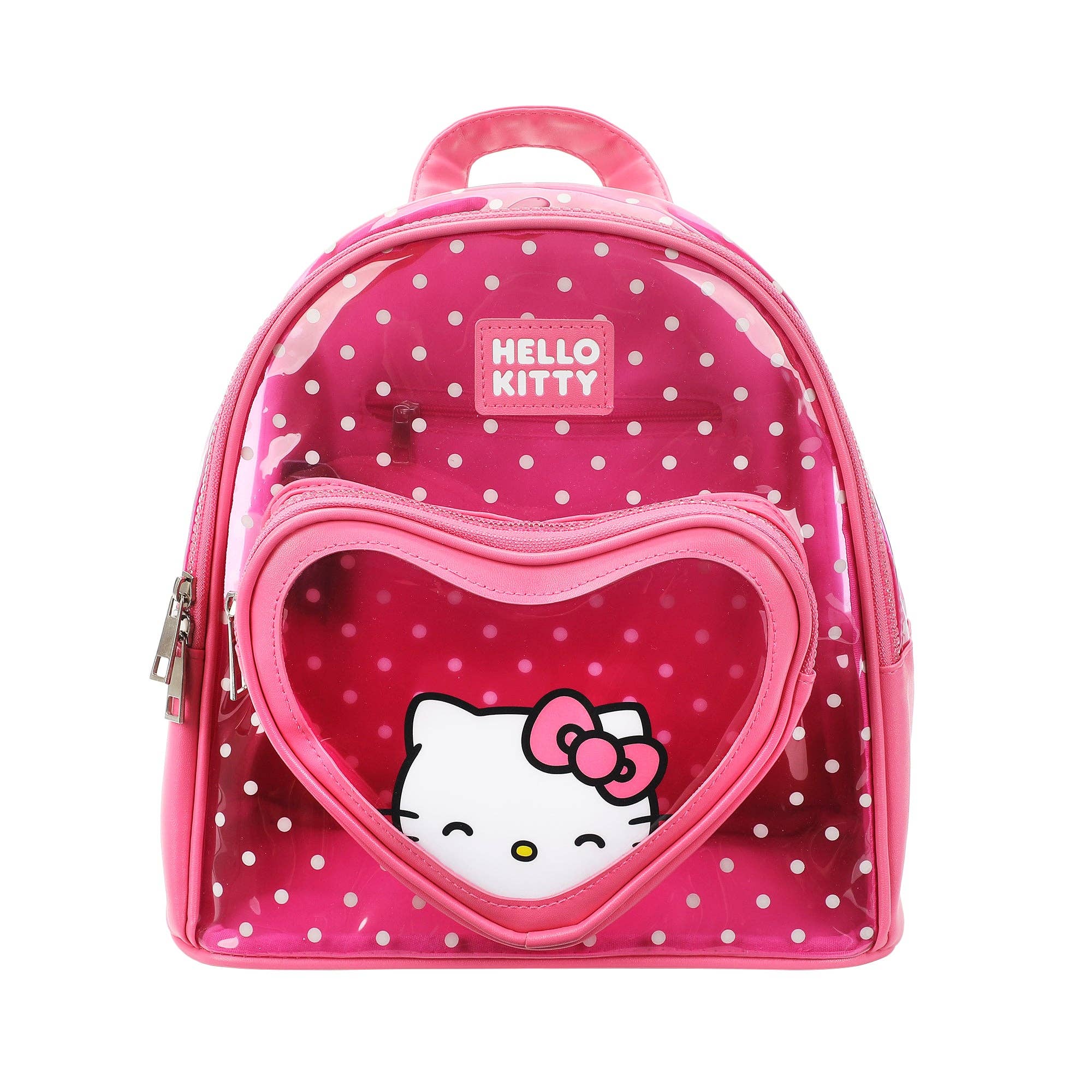 Bioworld Merchandising - Hello Kitty Peekaboo Heart Clear Mini Backpack