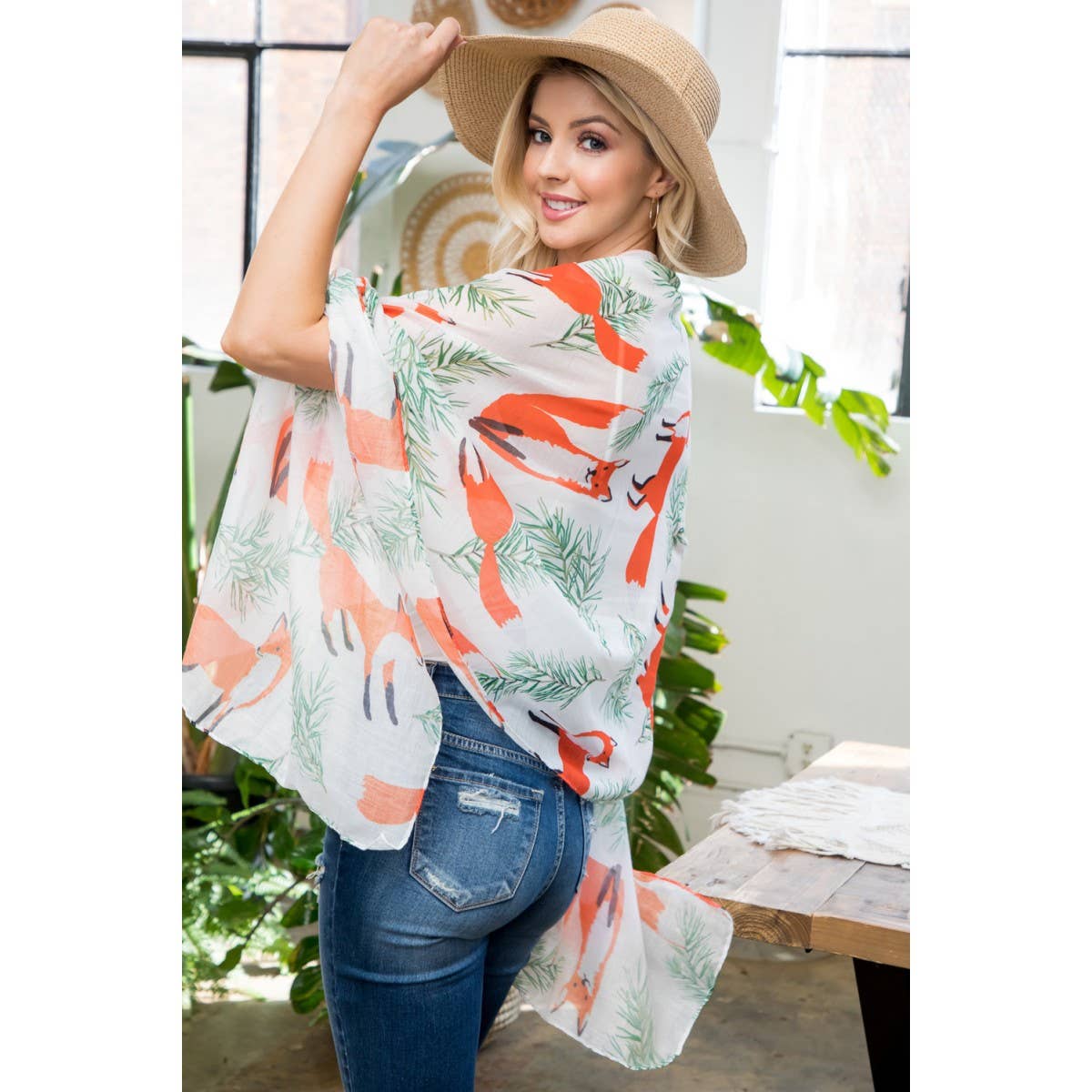 Fox Print Scarf - #shop_name LA SoulApparel