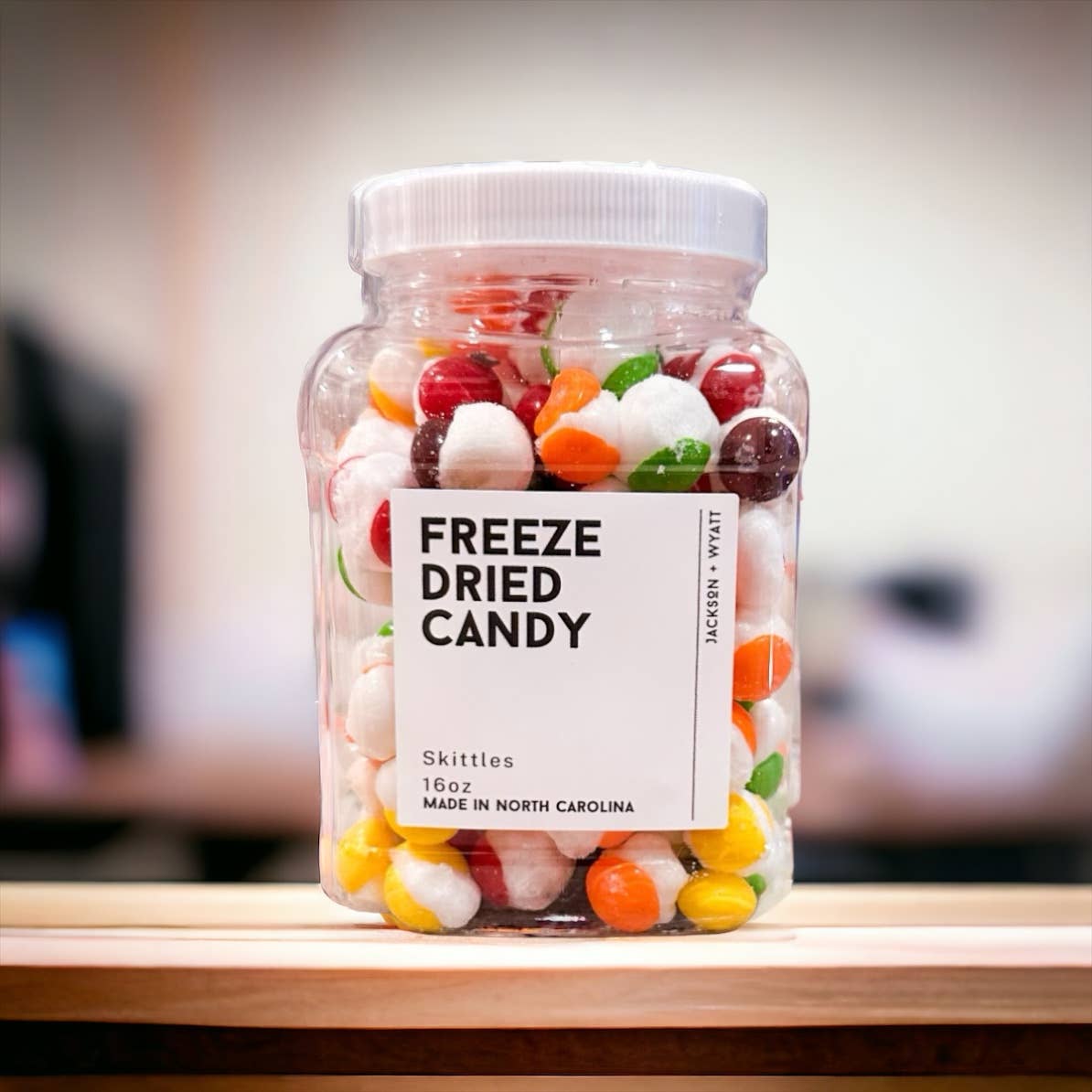 Freeze Dried Skittles - 16oz Tub - Resealable - Candy - #shop_name Jackson + WyattGifts