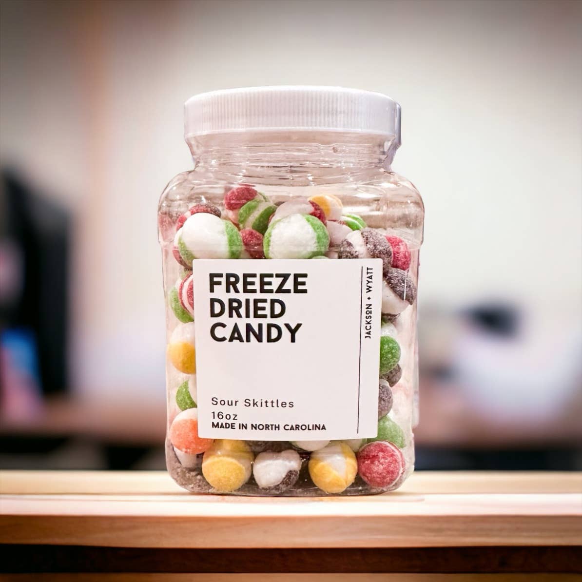 Freeze Dried Sour Skittles - 16oz Tub - Resealable - Candy - #shop_name Jackson + WyattGifts
