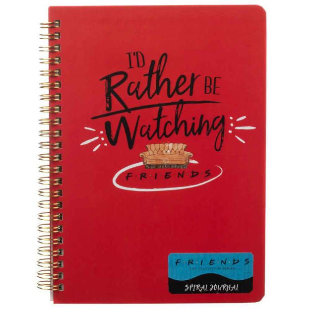 Friends I'd Rather Be Watching Friends Spiral Journal - #shop_name BioworldStationary