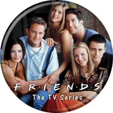 F.R.I.E.N.D.S Main Cast 1.25" Button - #shop_name New World SalesButtons