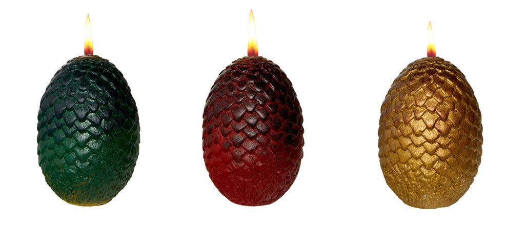 Game of Thrones: Sculpted Dragon Egg Candles (Set of 3) - #shop_name Insight EditionsGifts