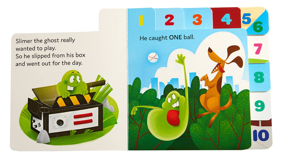 Ghostbusters: 1 to 10 Slimer's Loose Again (Board Book) - #shop_name Insight EditionsGifts