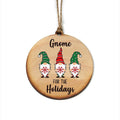 Gnome For The Holidays Christmas Ornaments - #shop_name Driftless StudiosOrnaments
