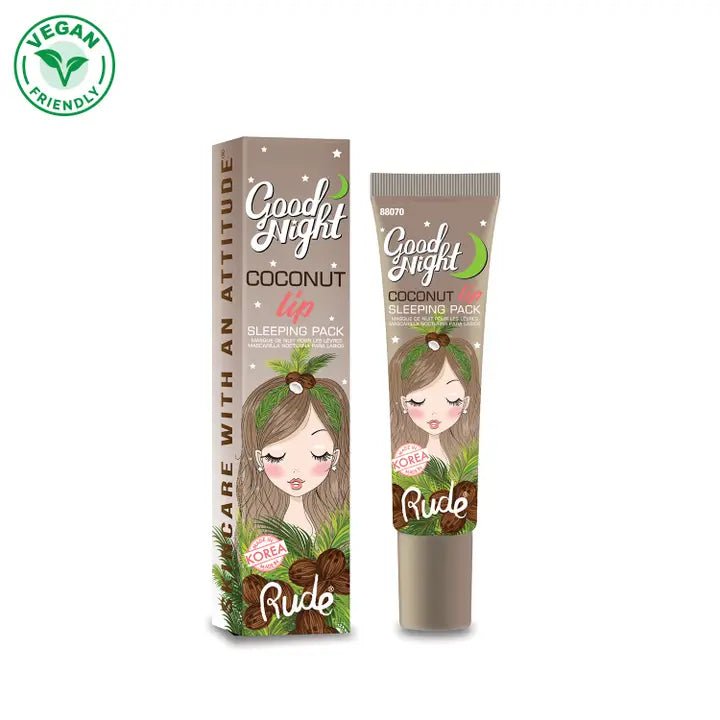 Good Night Coconut Lip Scrub - #shop_name Rude Cosmetics