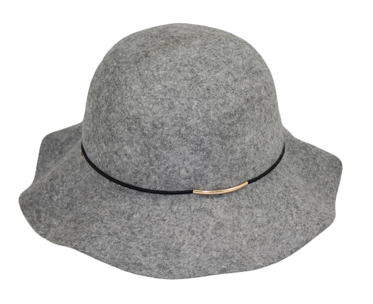 Gray Wool Bucket Hat - #shop_name Jeanne Simmons Accessories