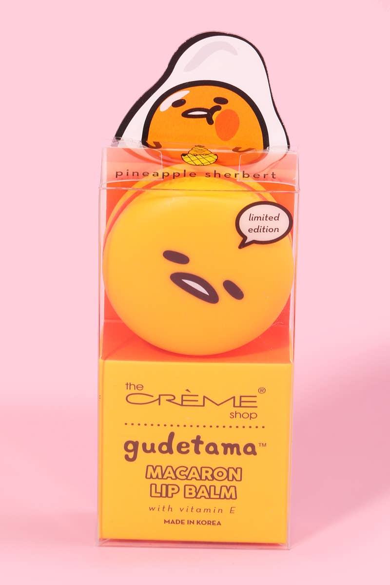 Gudetama Pineapple Sherbert Macaron Lip Balm: ASSORTED - #shop_name Anarchy StreetBeauty